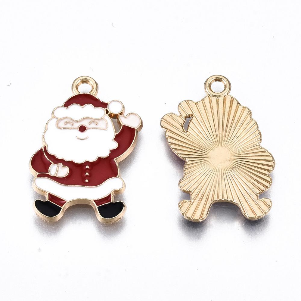 Jultomte - emaljerat hänge berlock