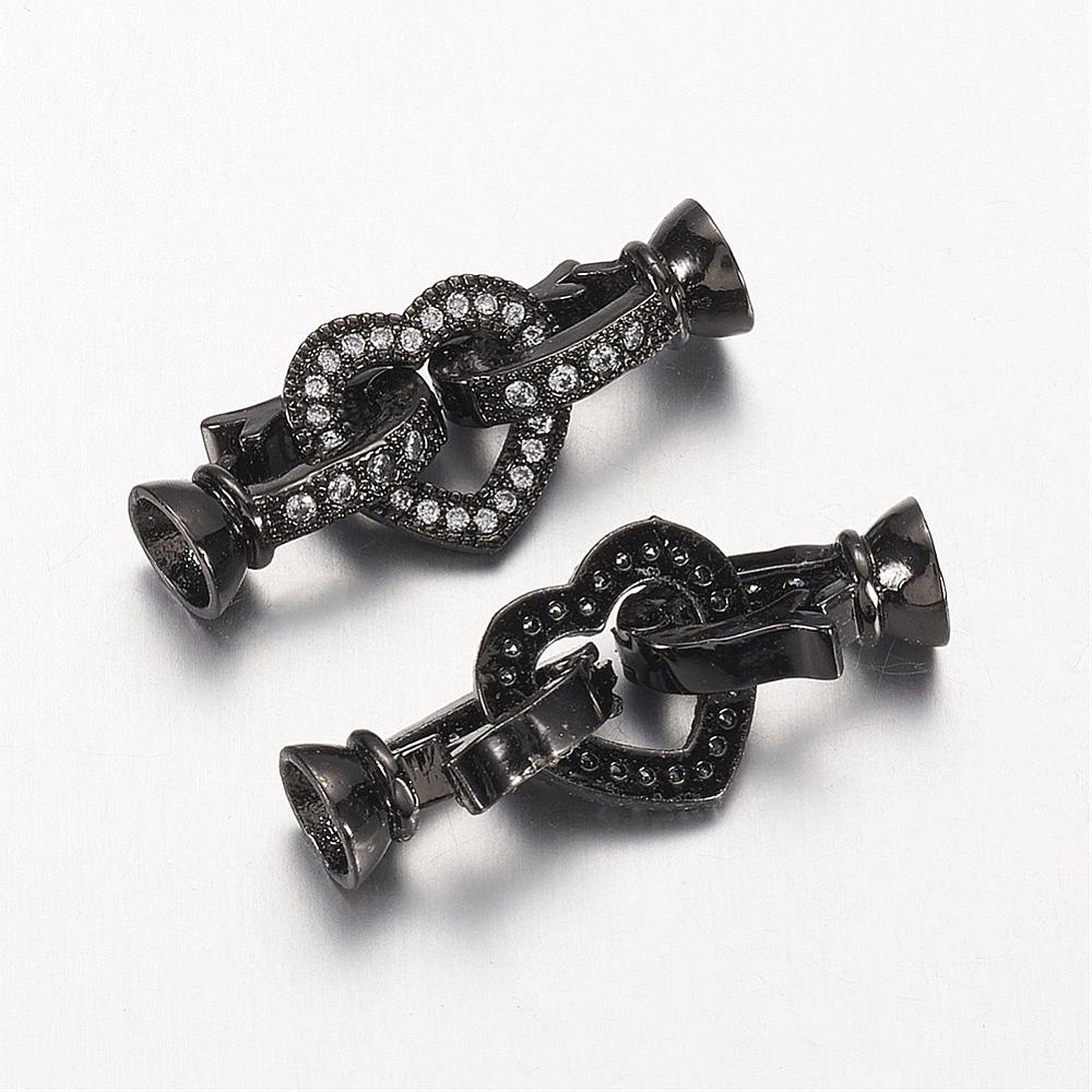 Vackert interlocking lås cubic zirconia -1st