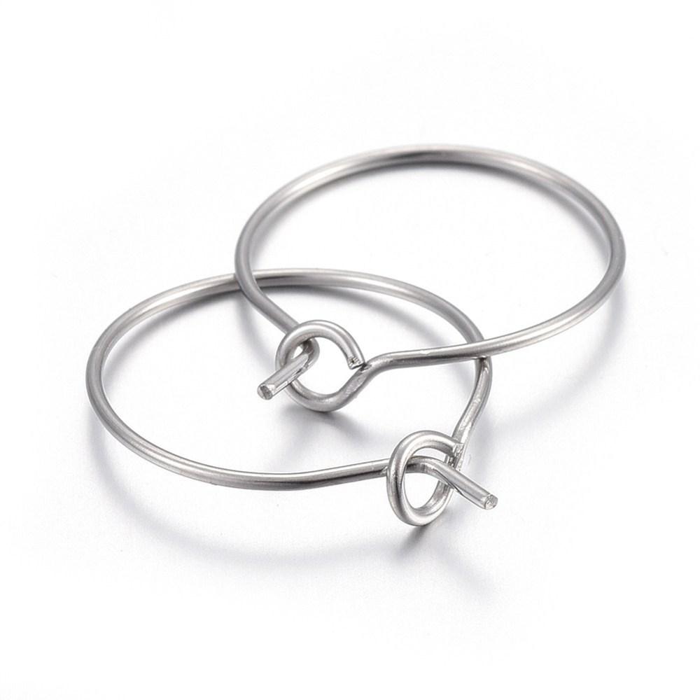 Rostfria örhängen creoler ringar hoops - 10st