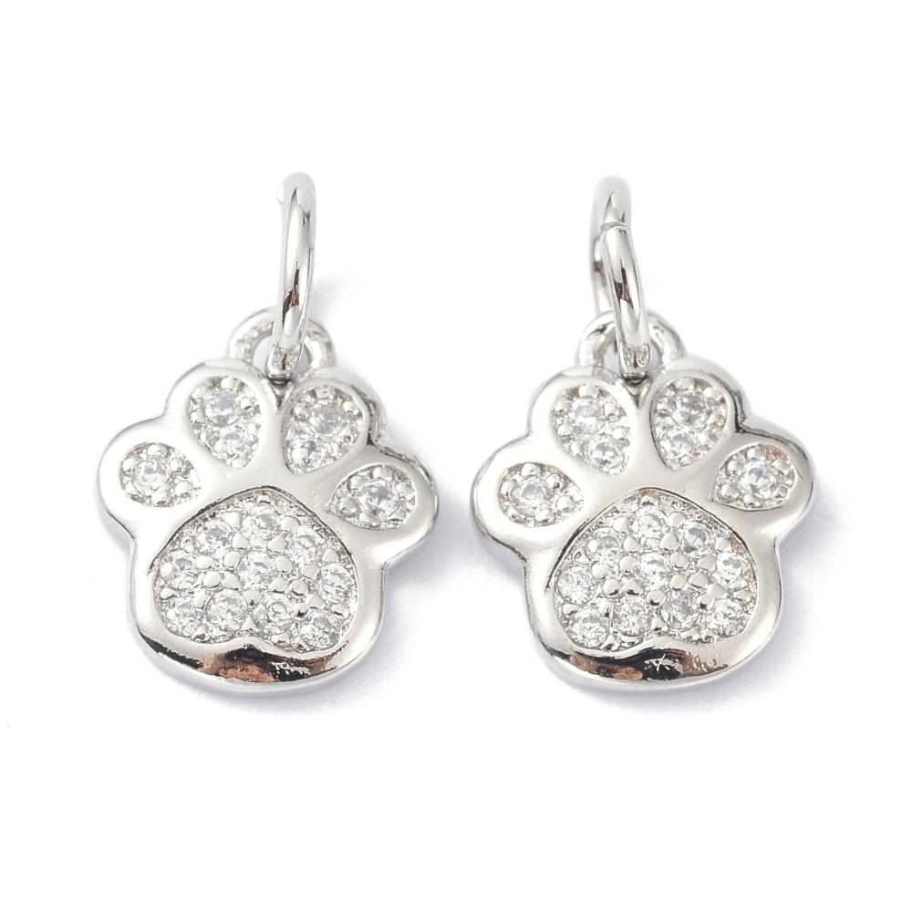 Vacker tass strass hänge berlock cubic zirconia
