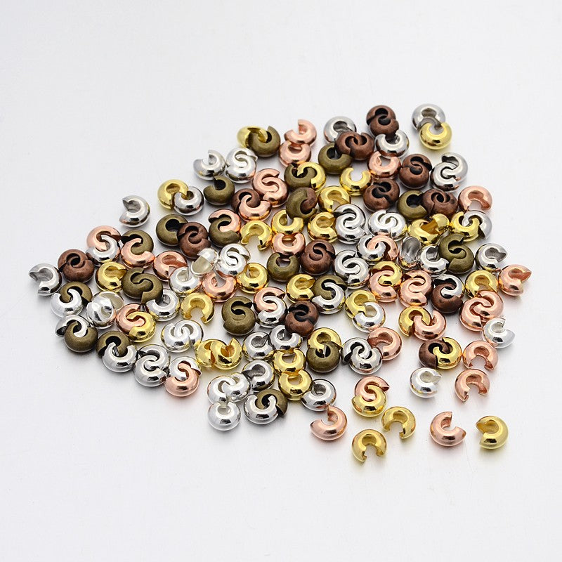 30st knutgömmor mix blandade färger - 4mm