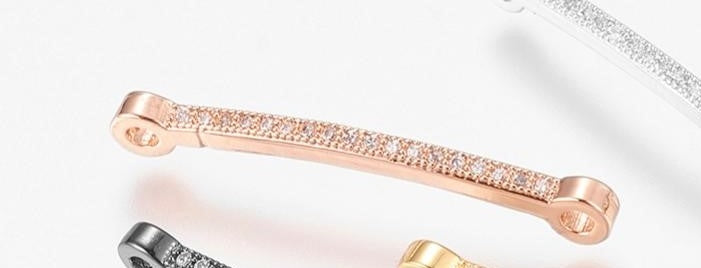 Vacker strass connector länk cubic zirconia -1st