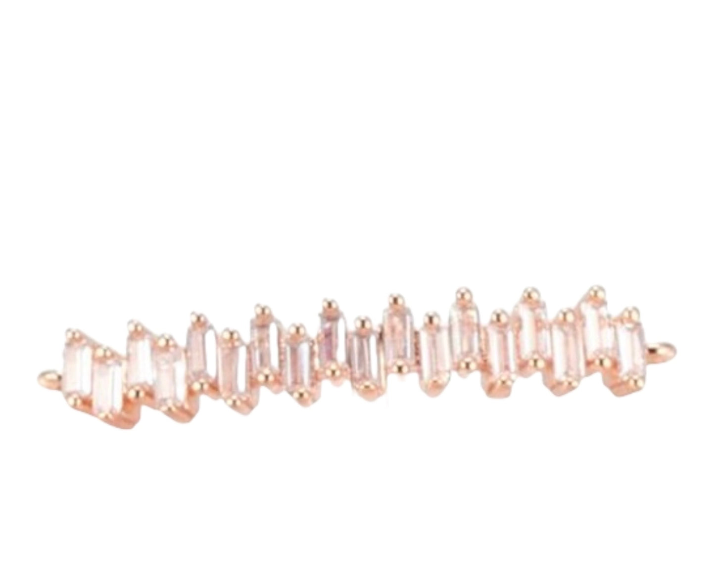 Vacker strass connector länk cubic zirconia -1st