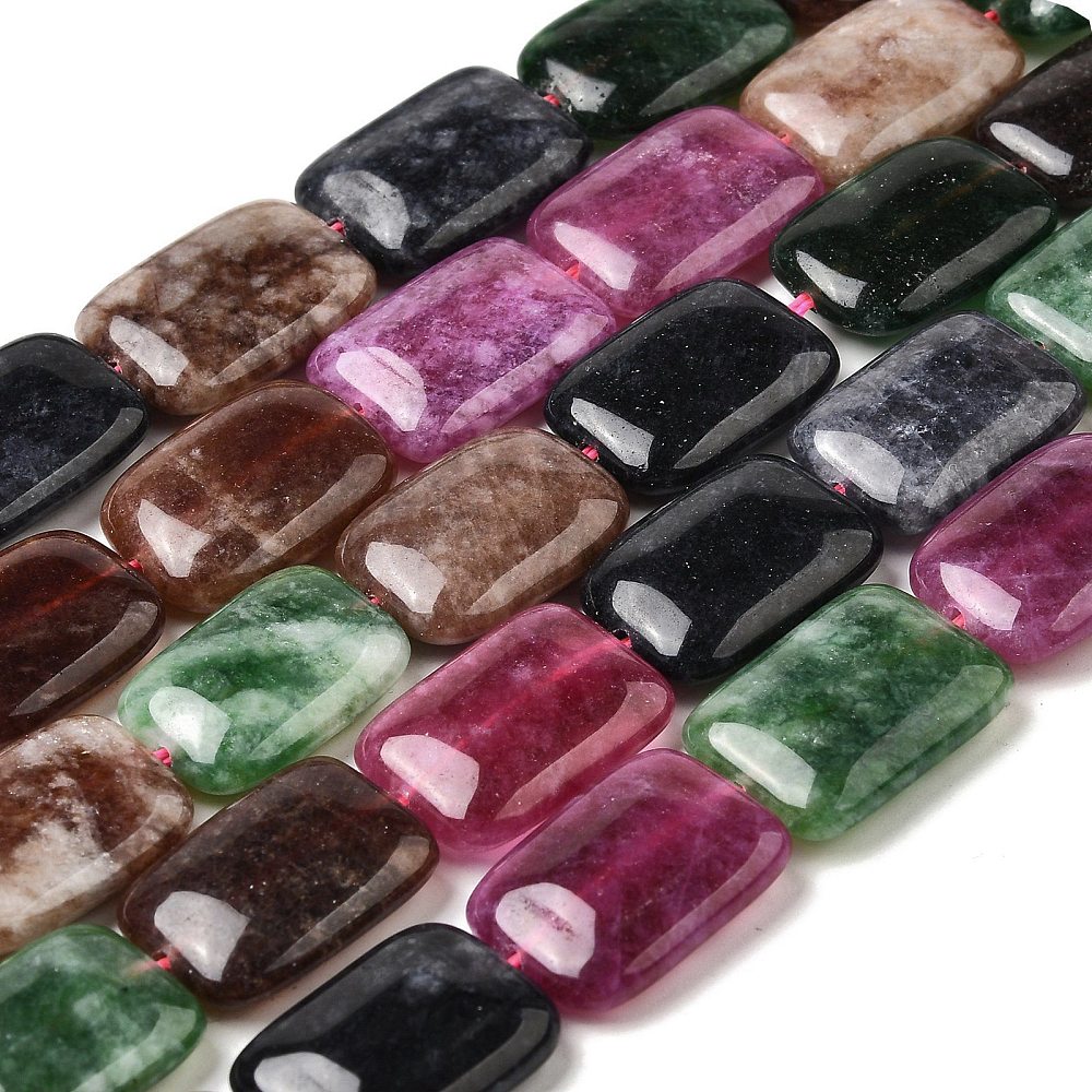 Jade rektangel - 5 stycken