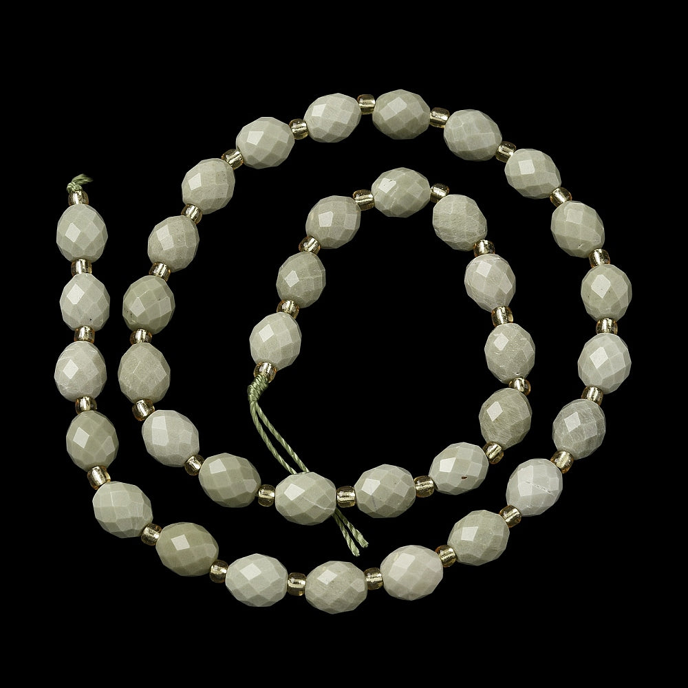 1 sträng facetterad Alashan Jade - 8mm