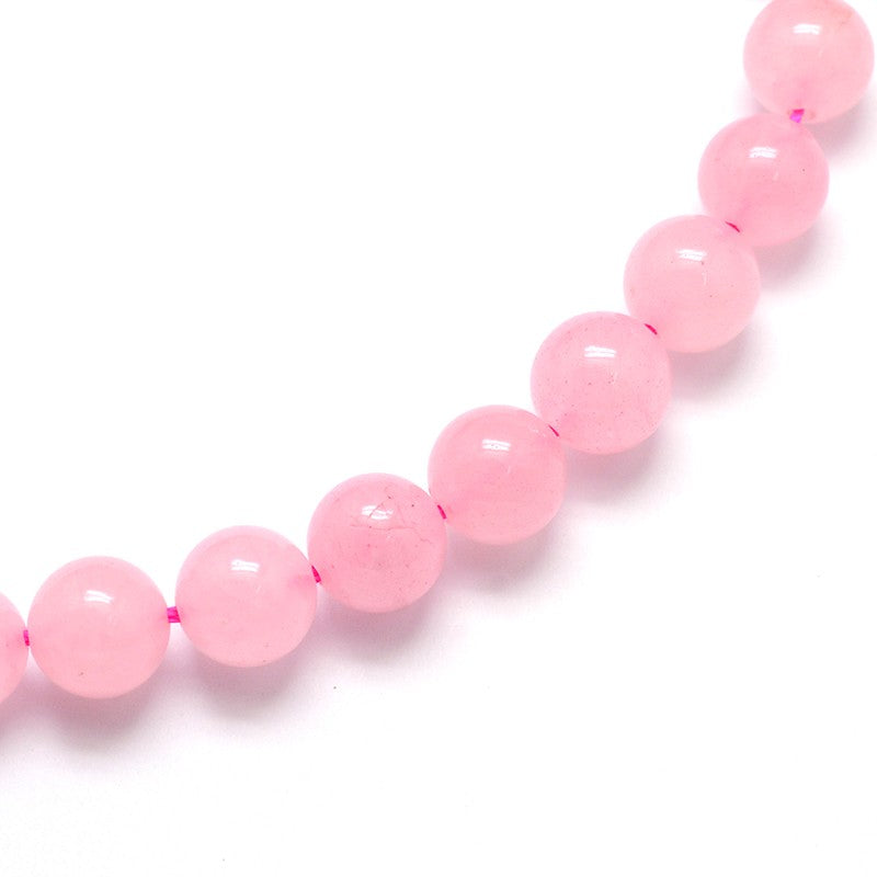 Hel sträng naturlig Rosenkvarts - 4mm