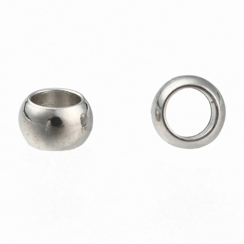 20st klämpärlor i 304 Rostfritt stål - 2mm
