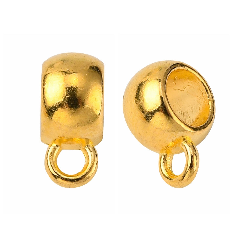 10st Berlockhängare guldfärgad bail mellandel