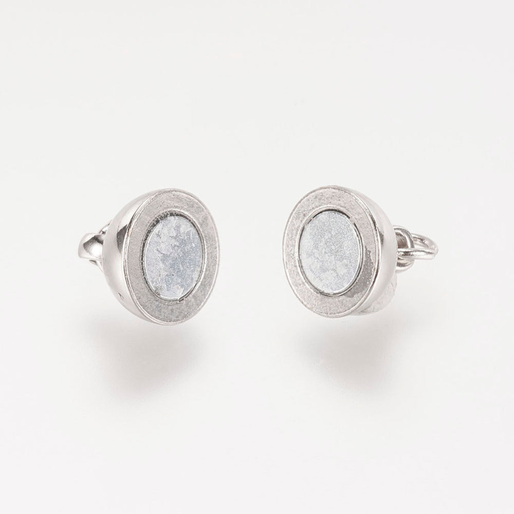 1st runt magnetlås platinumfärgat - 10mm