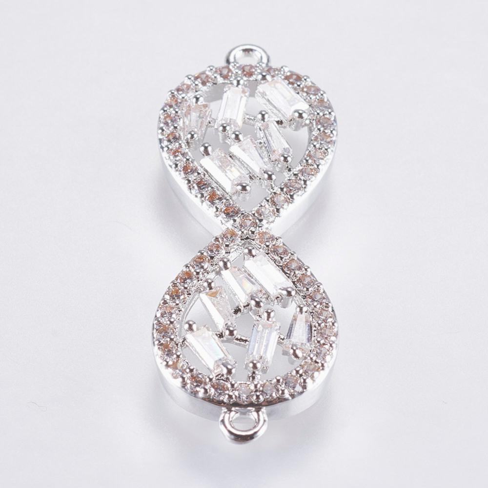 Vacker infinity connector länk cubic zirconia -1st