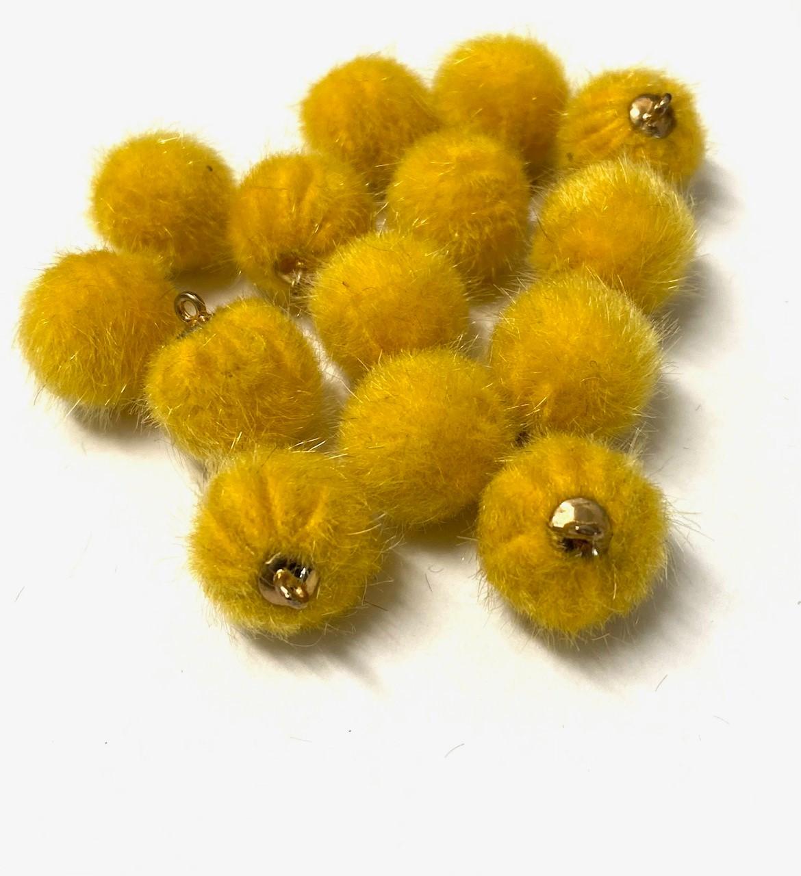 10st Pompoms söta hängen - 15mm