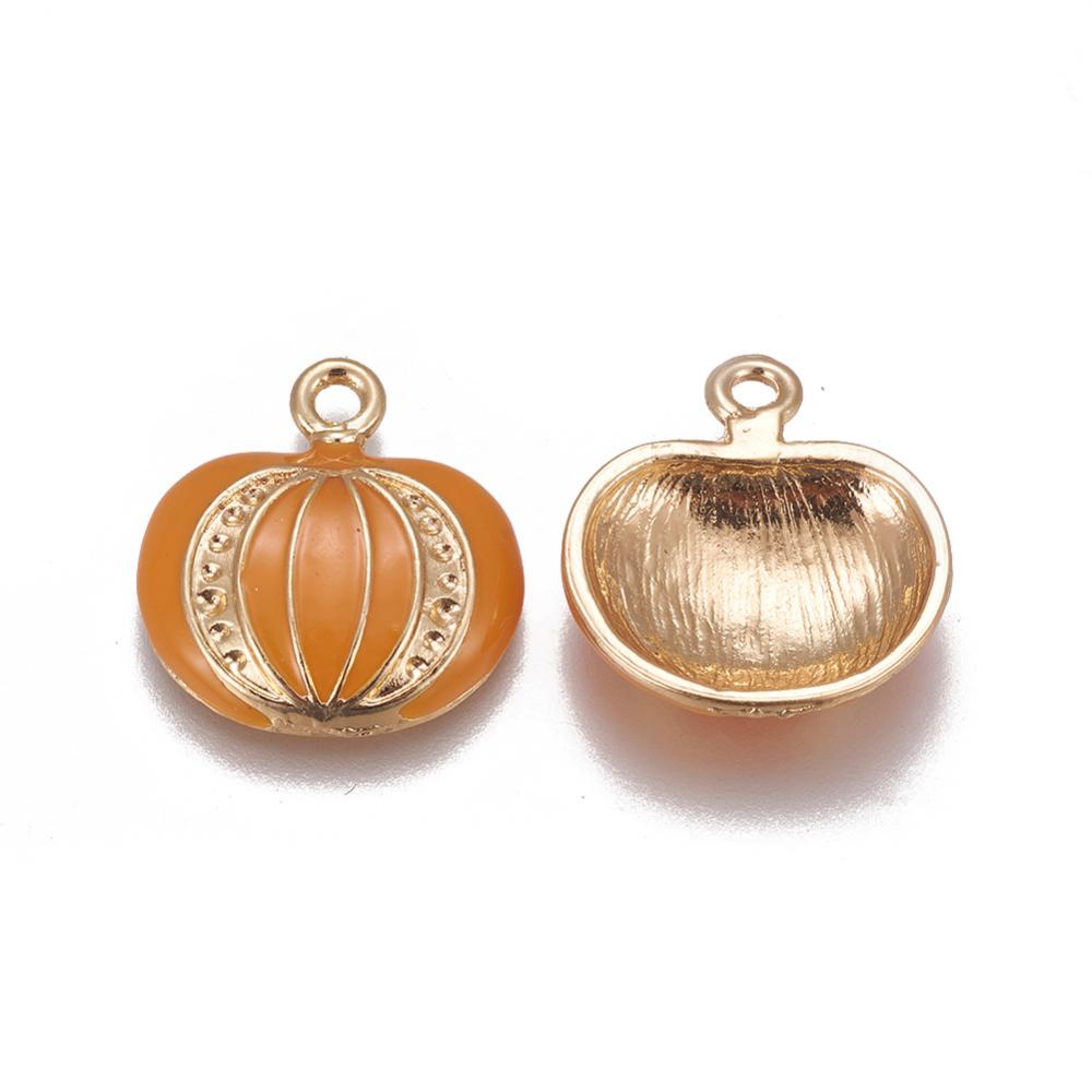 Pumpa Halloween - emaljerat hänge - 1st