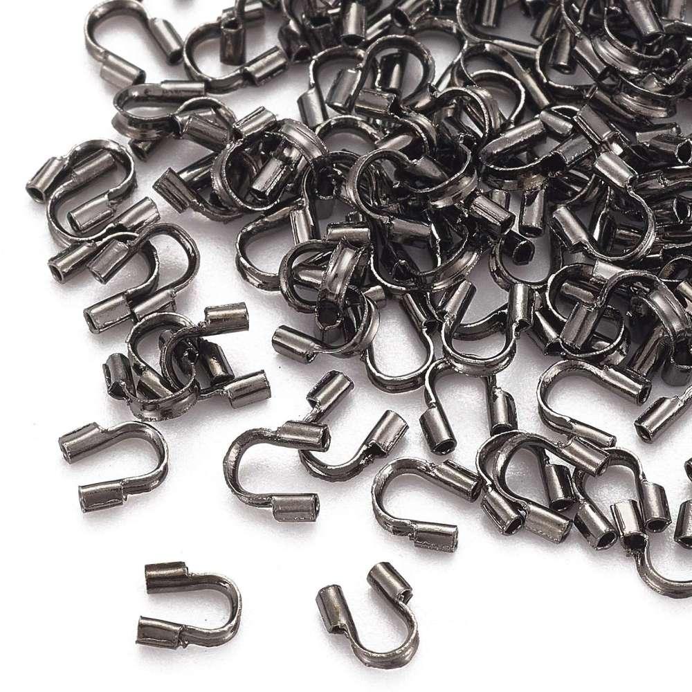 Svarta gunmetal wire guard wireskydd - 25st
