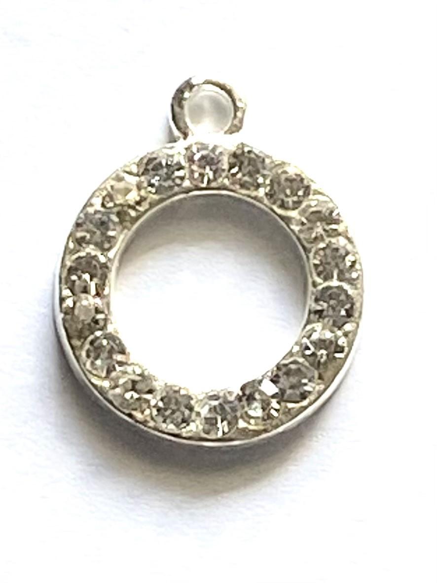 1st runt strass hänge - 19mm