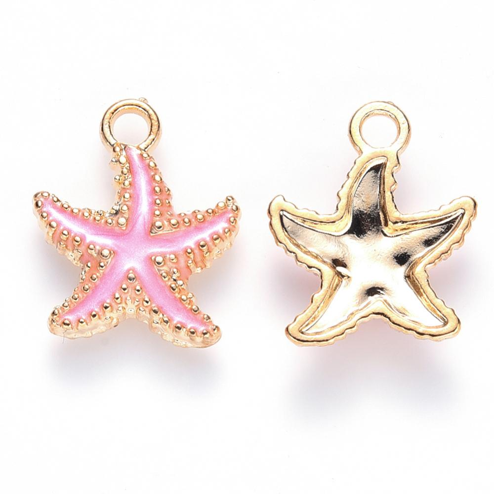 1st vacker sjöstjärna - emaljerat hänge berlock