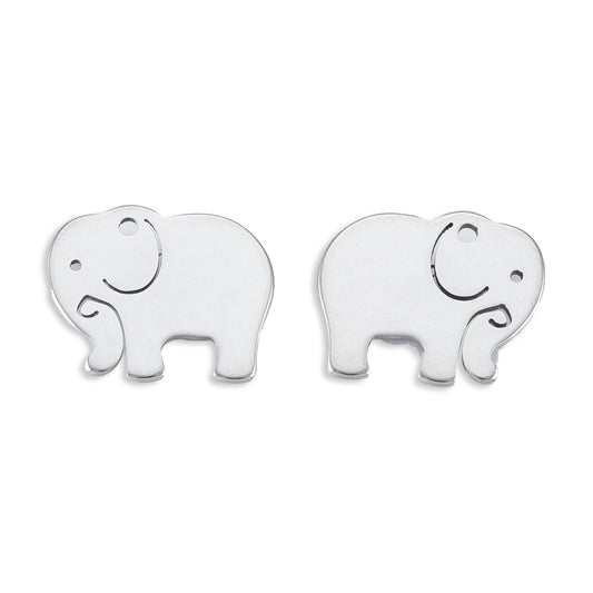 1st elefant hänge / berlock  i 304 Rostfritt stål - 15mm