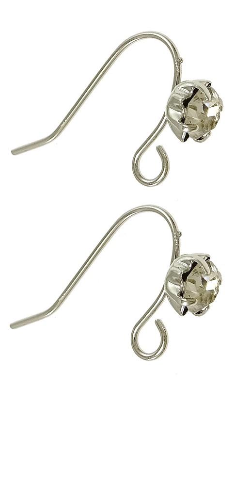 10st vackra örhängeskrokar med strass