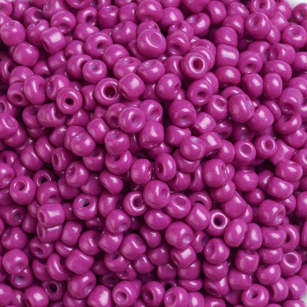 Magenta Seed beads 25 gram 4mm