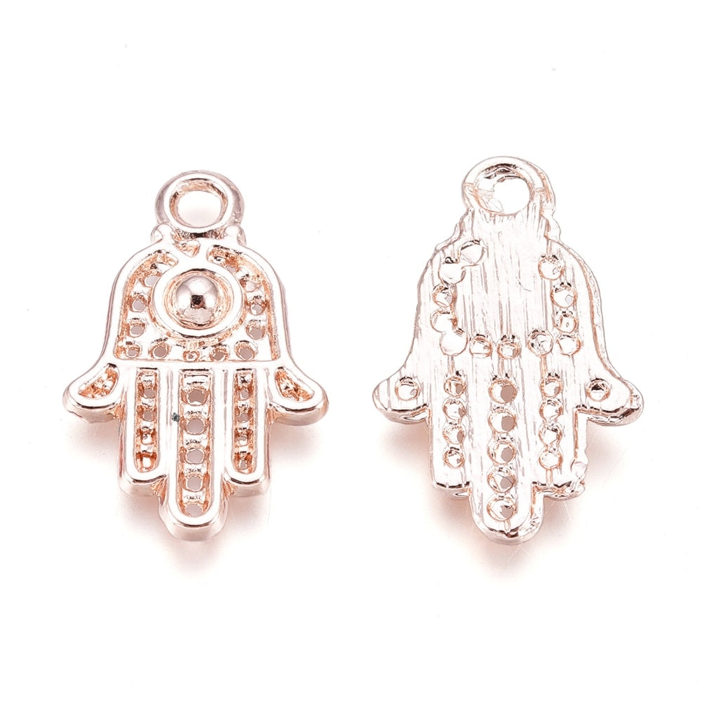 Roséfärgad Hamsa hand hänge - 1st