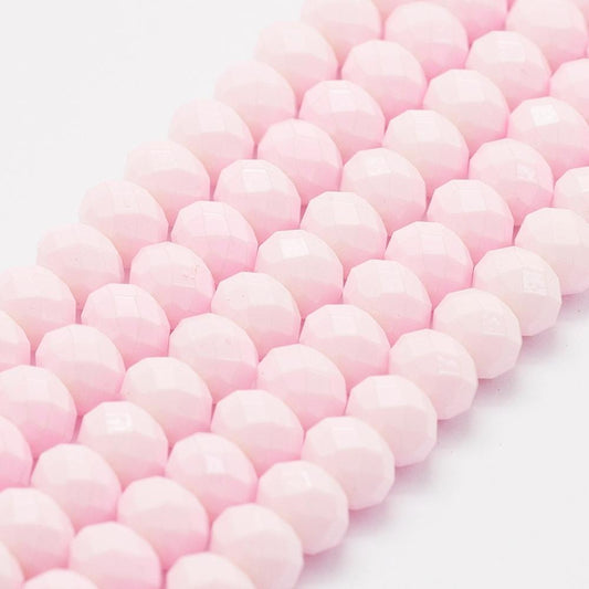 Hel sträng facetterade abacus 6mm glaspärlor