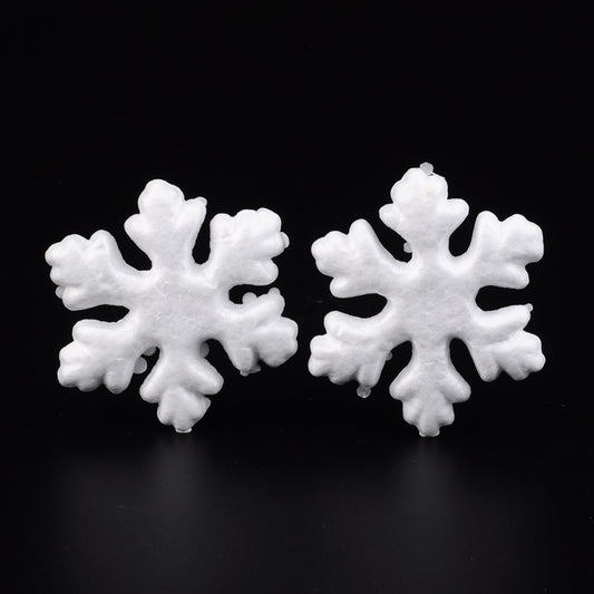 4st Snöflingor styrolit - DIY juldekoration