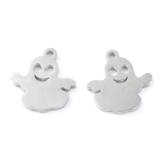 Spöke Halloween - hänge i 304 Rostfritt stål - 1st