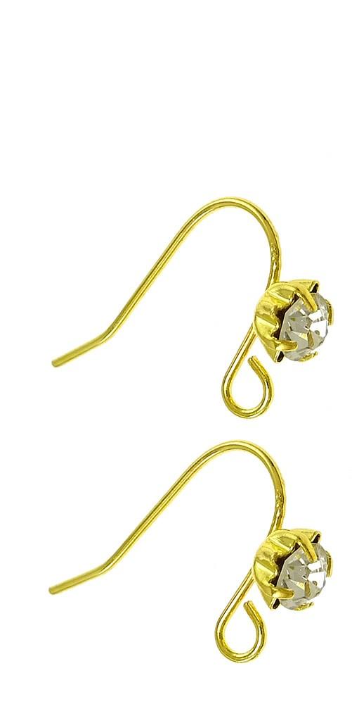 10st vackra örhängeskrokar med strass