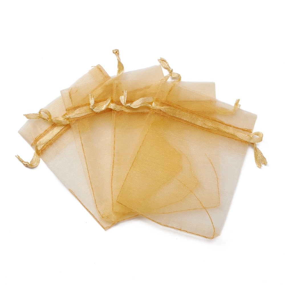 10st organza påsar - 9 x 7cm