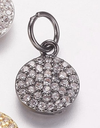 Vackert runt strass hänge berlock cubic zirconia