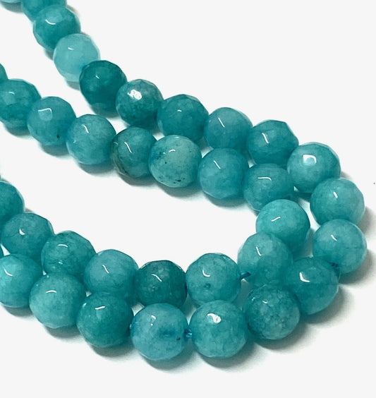 Hel sträng facetterad Amazonite - 6mm