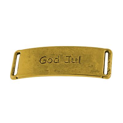 God Jul länk antikt guldfärgad - 1st