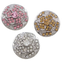 Chunk buttons blommor med strass 3-pack