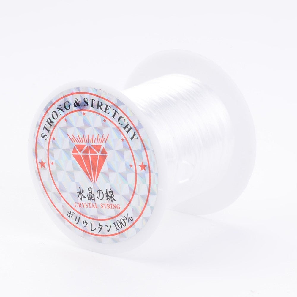 1st Rulle elastisk flat tråd 0,8mm á 10m