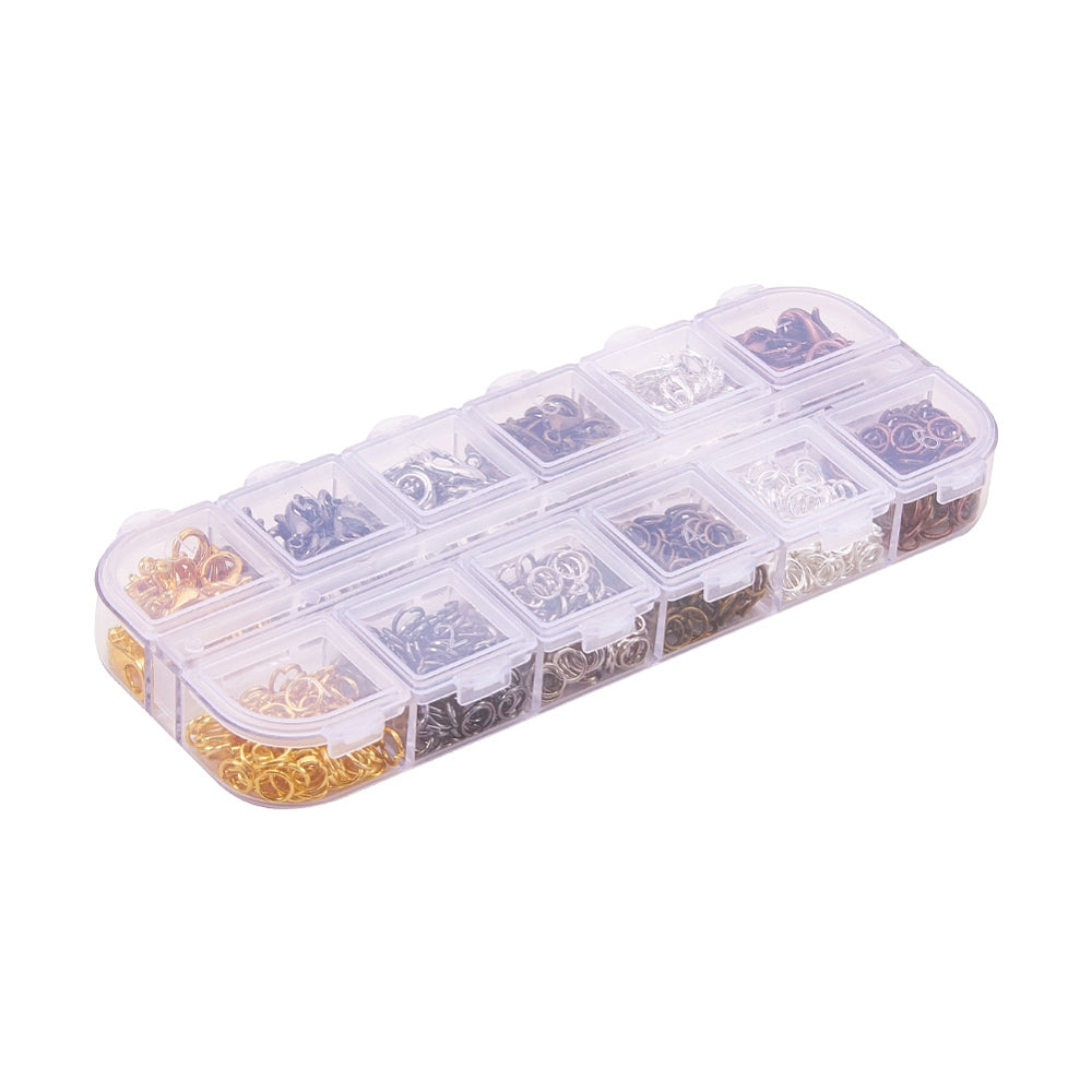 Ask med lås och bindringar i blandade färger - över 950 delar