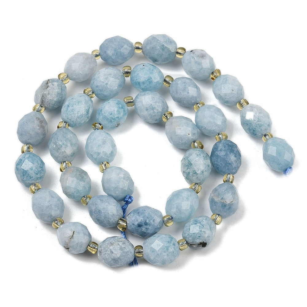1 sträng facetterad Jade - 10mm