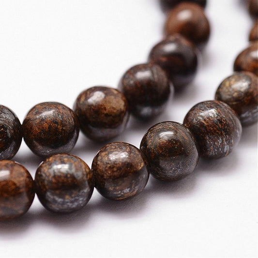 Bronzite 8mm - hel sträng