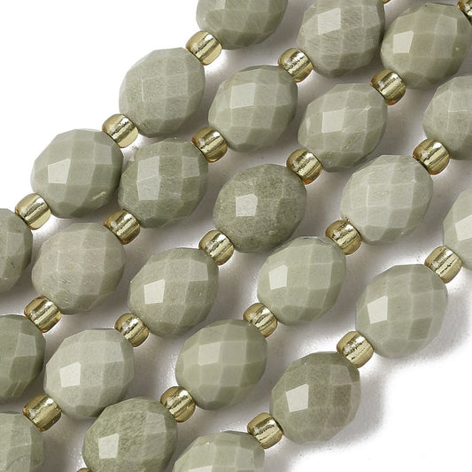 1 sträng facetterad Alashan Jade - 8mm