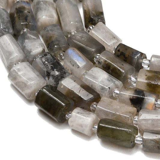 1st Vacker facetterad Labradorit cylinder