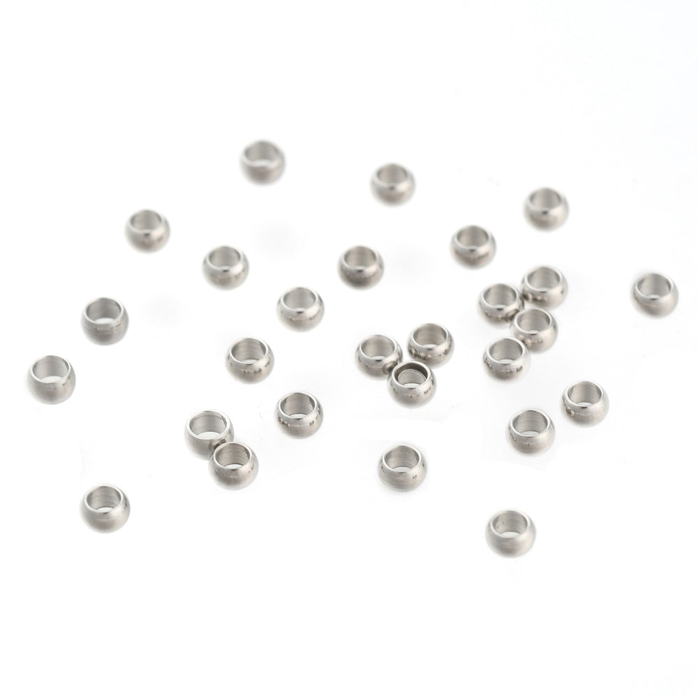 20st klämpärlor i 304 Rostfritt stål - 2mm