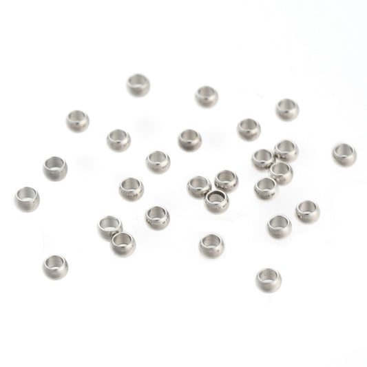 20st klämpärlor i 304 Rostfritt stål - 2mm