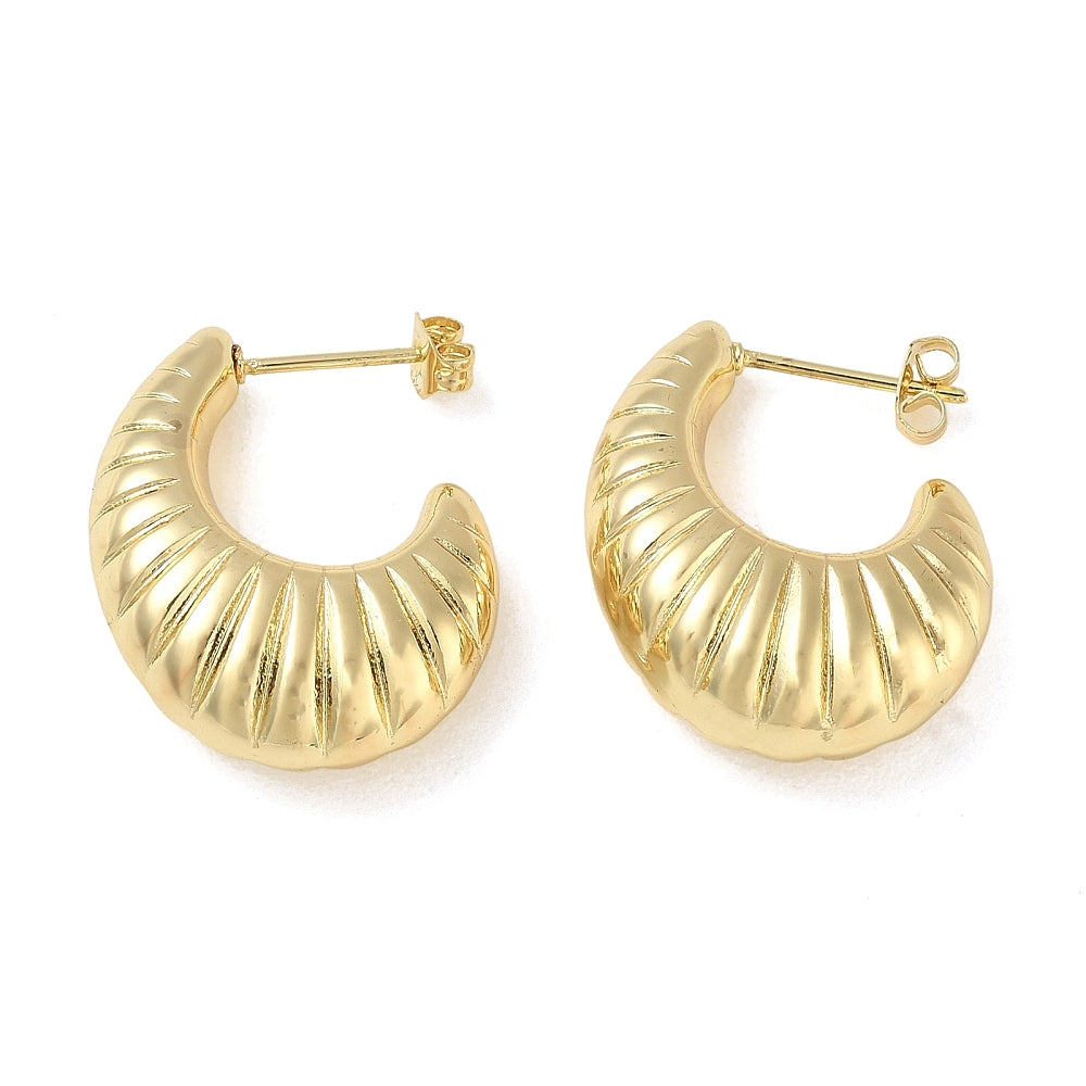 Hoops örhängen med 14K guldplätering