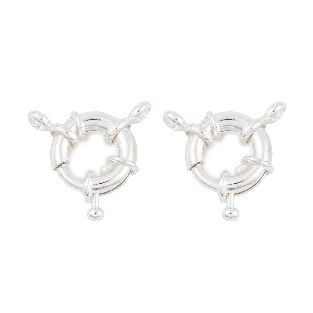 1st silverfärgat bojlås med hängare - 23mm