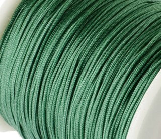 Grön nylontråd pärltråd 0,8mm till t.ex mala - 10m