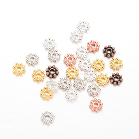ca 300st daisys mellandelar i blandade färger - 5mm