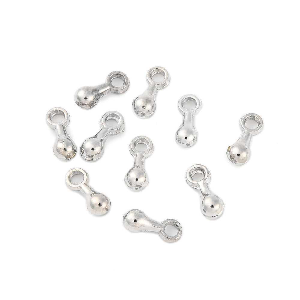 50st små droppar berlocker - 7mm
