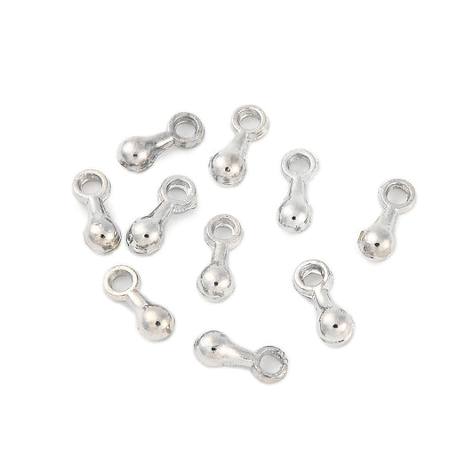 50st små droppar berlocker - 7mm
