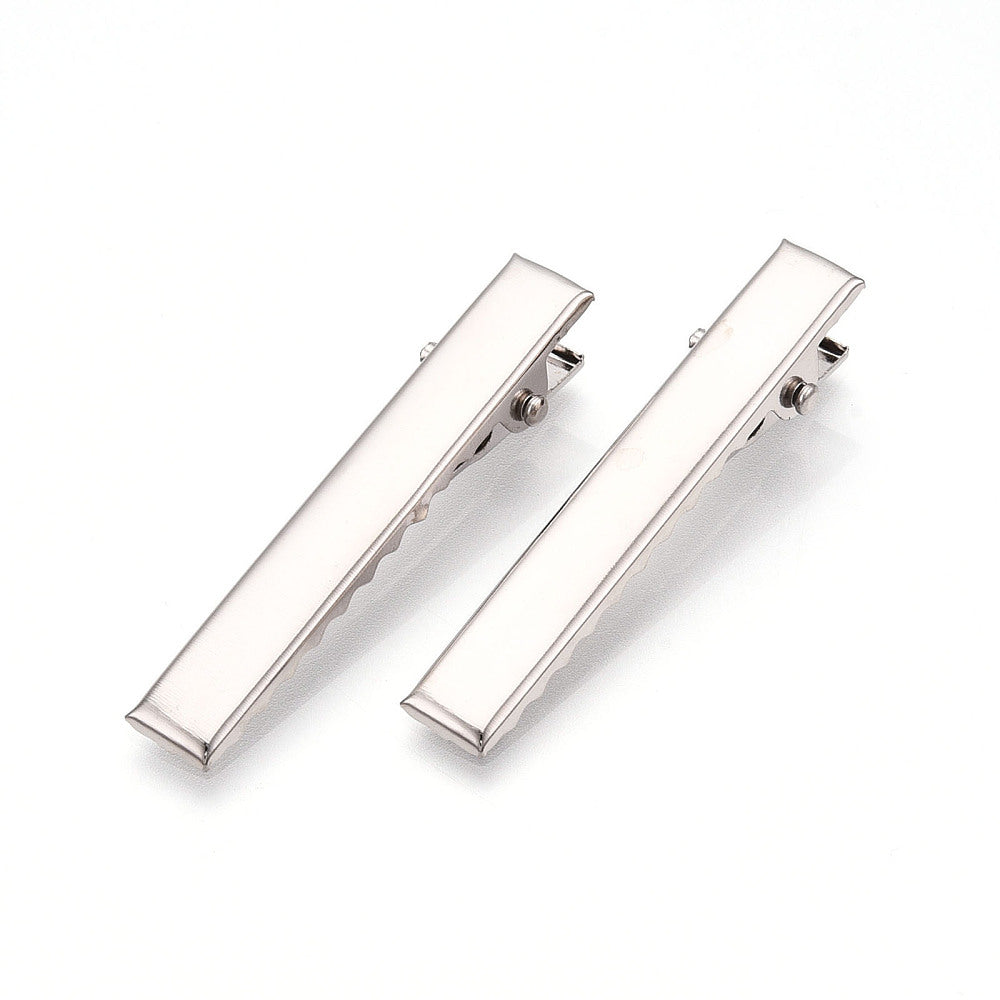 10st hårspännen alligator klämma - 46 x 8mm