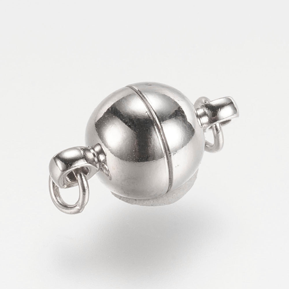 1st runt magnetlås platinumfärgat - 10mm