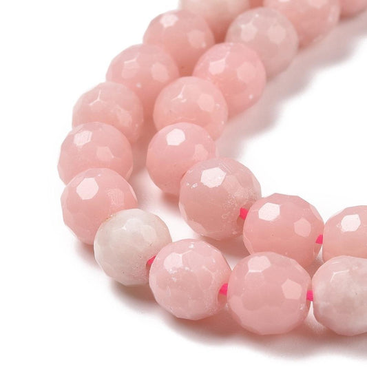 10st Vacker facetterad Rosa Opal - 6mm