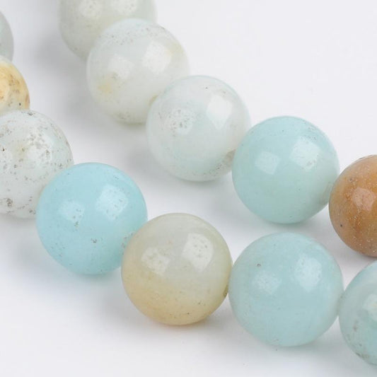 10st Amazonite pärlor - 8mm